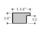 1-1/4 " width: ideal for small artwork. The clean modern lines and natural details of this frame make it the perfect fit for a wide variety of paintings, photos and giclee prints.